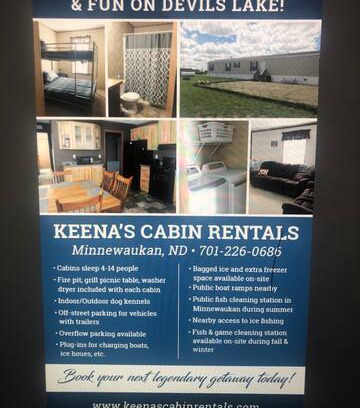 Minnewaukan Cabin | Keena's Cabin Rentals