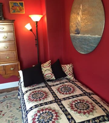 Stonington House | Red Room Retreat with Bay Breezes