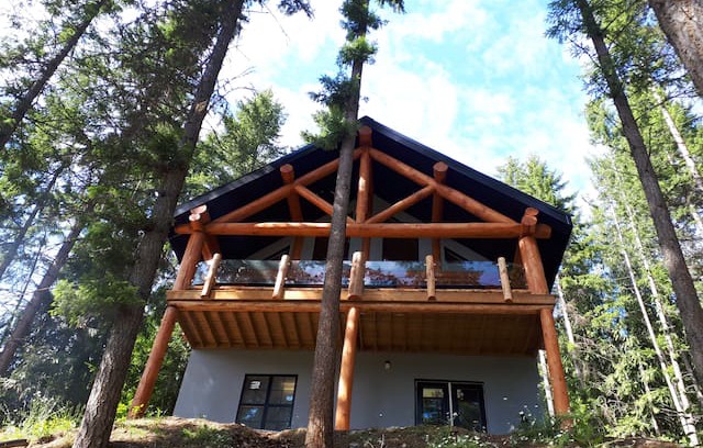 Anglemont House | Authentic log home overlooking Shuswap lake.