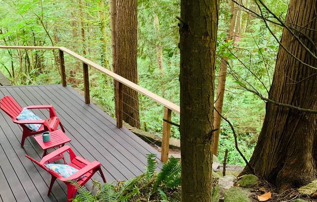 Upper Lonsdale House | North Van "Tree House" - A private forest suite