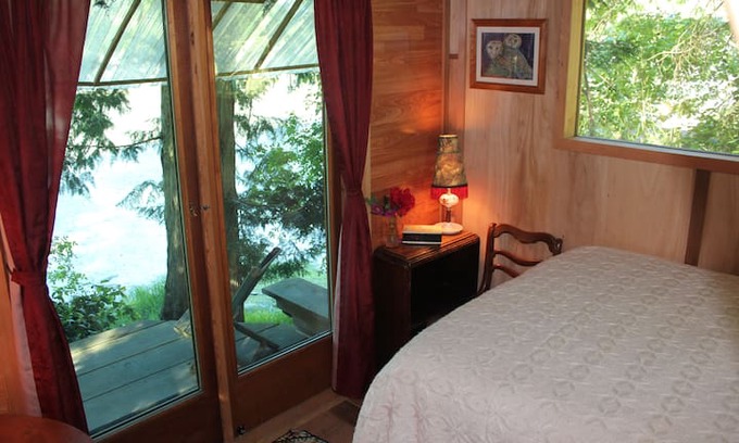 Salt Spring Island Other | ocean jewel cabin on organic farm with horses
