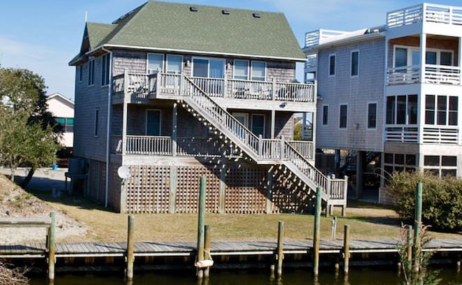 Ocracoke House | Will's Place-Canal front home in Oyster Creek w/ docking