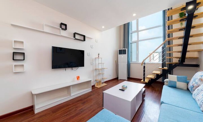 Daiyue Apartment | 艾尚佳～泰山脚下万达商圈简约时尚Loft瞰山观景大床房