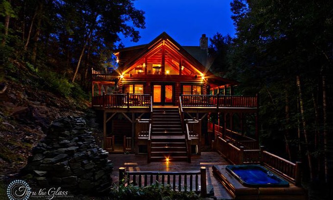Maggie Valley Cabin | Log Cabin w/ Waterfall Maggie vly