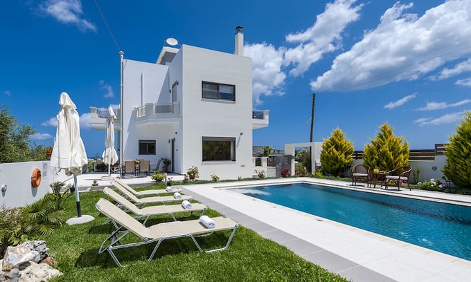 Gerani Villa | Pretty Villa Anastasia in Platanias, 4 BD, Pool