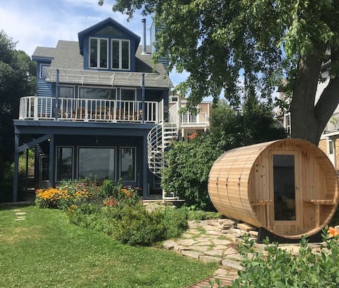 Marquette House | Lakefront downtown private 3 BR. Sauna. Kayaks.