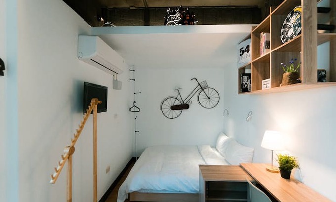 Tainan City Centre Apartment | 樸宿-拾 Simple10 2-8人 四人城堡房，鄰近車站.鄰車站孔廟及花園夜市、美術館、安平赤崁樓
