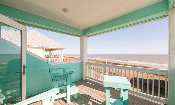 Port Bolivar House | Sandy Toes, Vacation Home, Dog Friendly, Oceanview, Crystal Beach, Texas