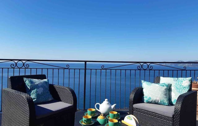 Praiano House | Il giardino Eden with seaview and parking
