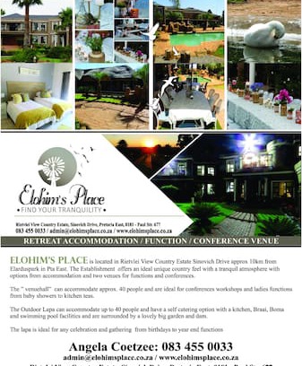 Pretoria House | Elohim's Place Retreat and Accommodation