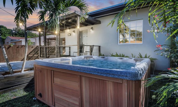 Miami Shores House | The Zen Compound - 3 bed/2 bath- Spa- Near Beach