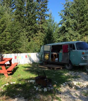 Golden RV Rental | Camping in the Woods