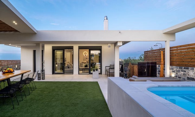 Gouves Villa | Olea Iconic Villa, a Modern Sanctuary with Pool