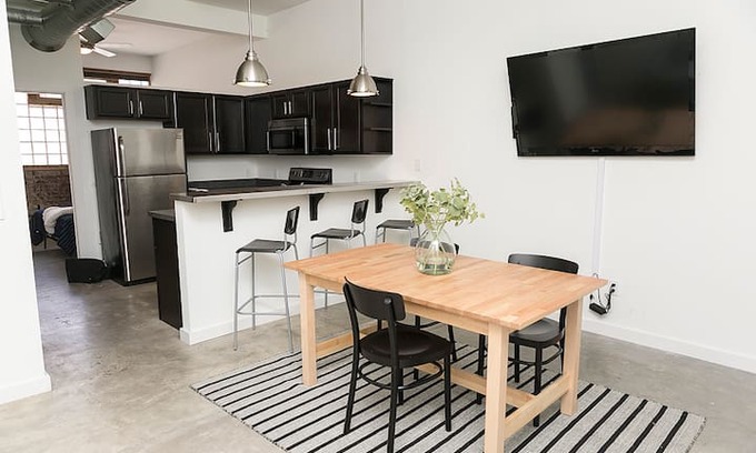 Bowling Green Apartment | Modern Industrial Loft @ Historic Armory Lofts
