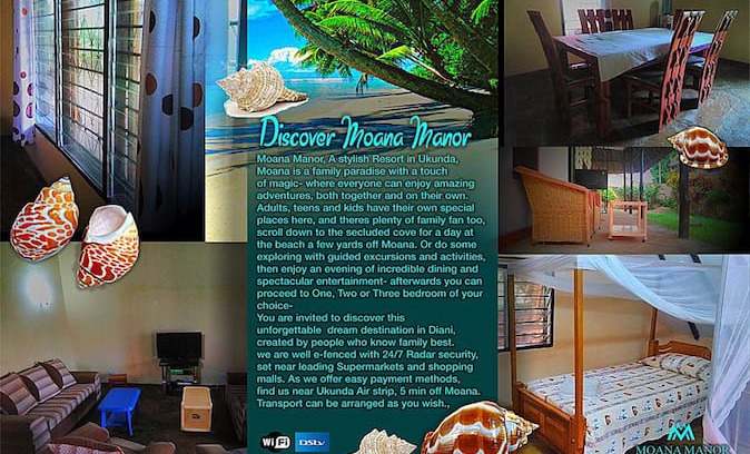 Diani Beach House | Moana Manor, Ukunda - Your Home Away From Home