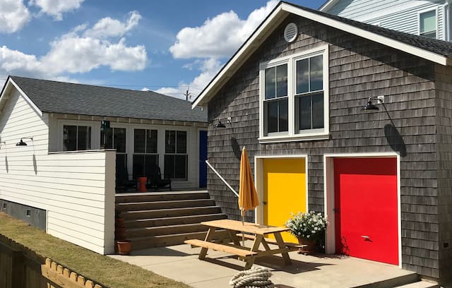 Kure Beach Cabin | 3 Sisters Cottage+Loft: Ocean View, Steps to Beach