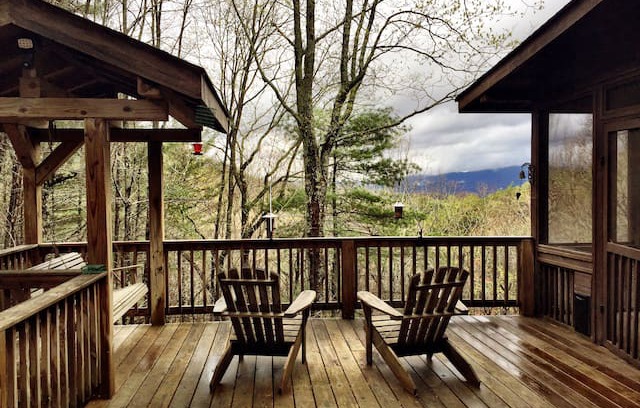 Cherry Log House | White Deer Lodge at Rich Mountain Wilderness area.