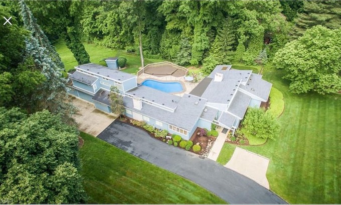 Massillon Villa | Burd House - A Frank Lloyd-Wright Inspired Home.