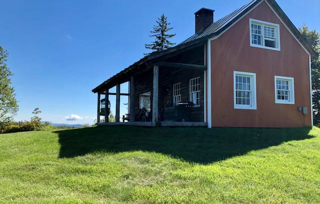 Topsham Cabin | Pine Cabin, Galusha Hill Farm, incredible view!