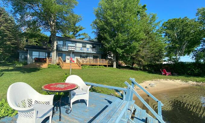 Kewadin Cabin | Torch Lake Sunrise Sandy beach on Torch Lake