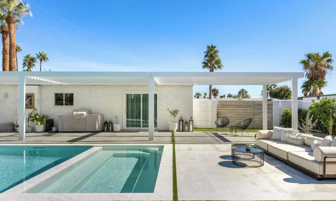 Racquet Club South House | Navigate Stays Vibrant Oasis w/Private Pool