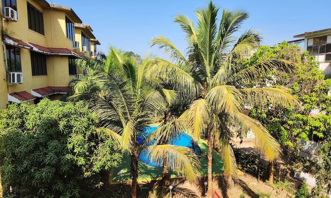 Vagator Apartment | AC Studio Apartment with pool Vagator beach road