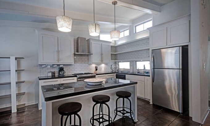 Greater Belhaven House | 3 Bedroom 2 Bath Belhaven Mid Century Modern with fantastic private deck
