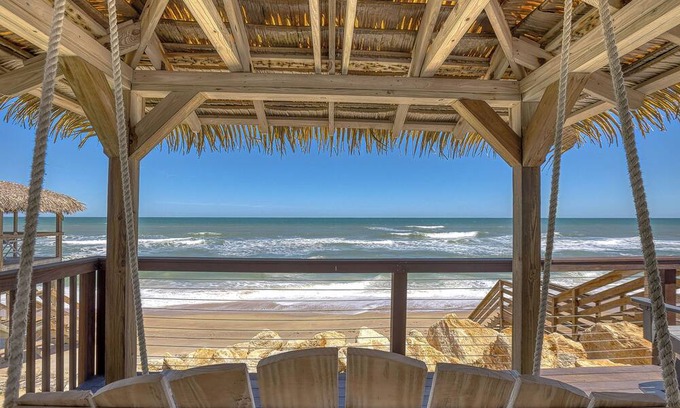 Bethune Beach House | Oceanfront Beach Home Private Walkway onto no drive beach