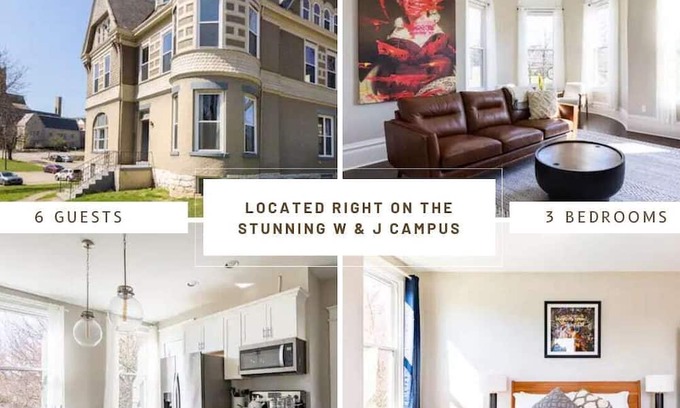 East Washington Apartment | W&J Campus | King Beds | Kids & Family Friendly