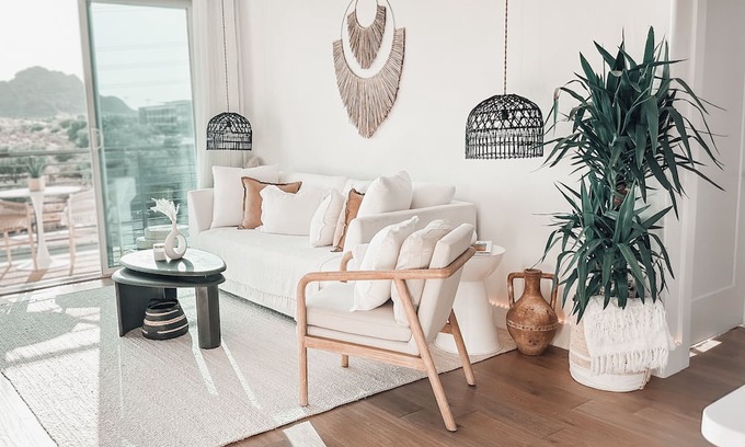 Scottsdale Apartment | Tulum Inspired Top Floor Natural Light & Breathtaking Sunset Views