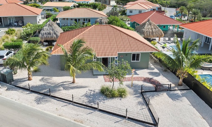 Fontein Villa | Casa JuNo Curacao, a modern villa with private pool in a secured park.