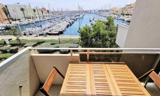 Leucate Apartment | Residence Le Canigou - Large studio 4 beds PORT LEUCATE