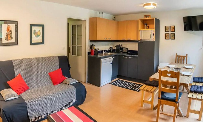 Les Orres Apartment | Residence Le Parc Des Airelles - Charming duplex with stunning views of the slopes