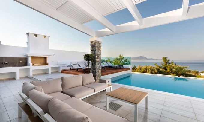 Vlicha Villa | Alluring Rhodes Villa | Villa Lindia | 3 Bedrooms | Private Pool | Lovely Furnished Terrace | Shaded Outdoor Dining Area | Prime Location | Lindos